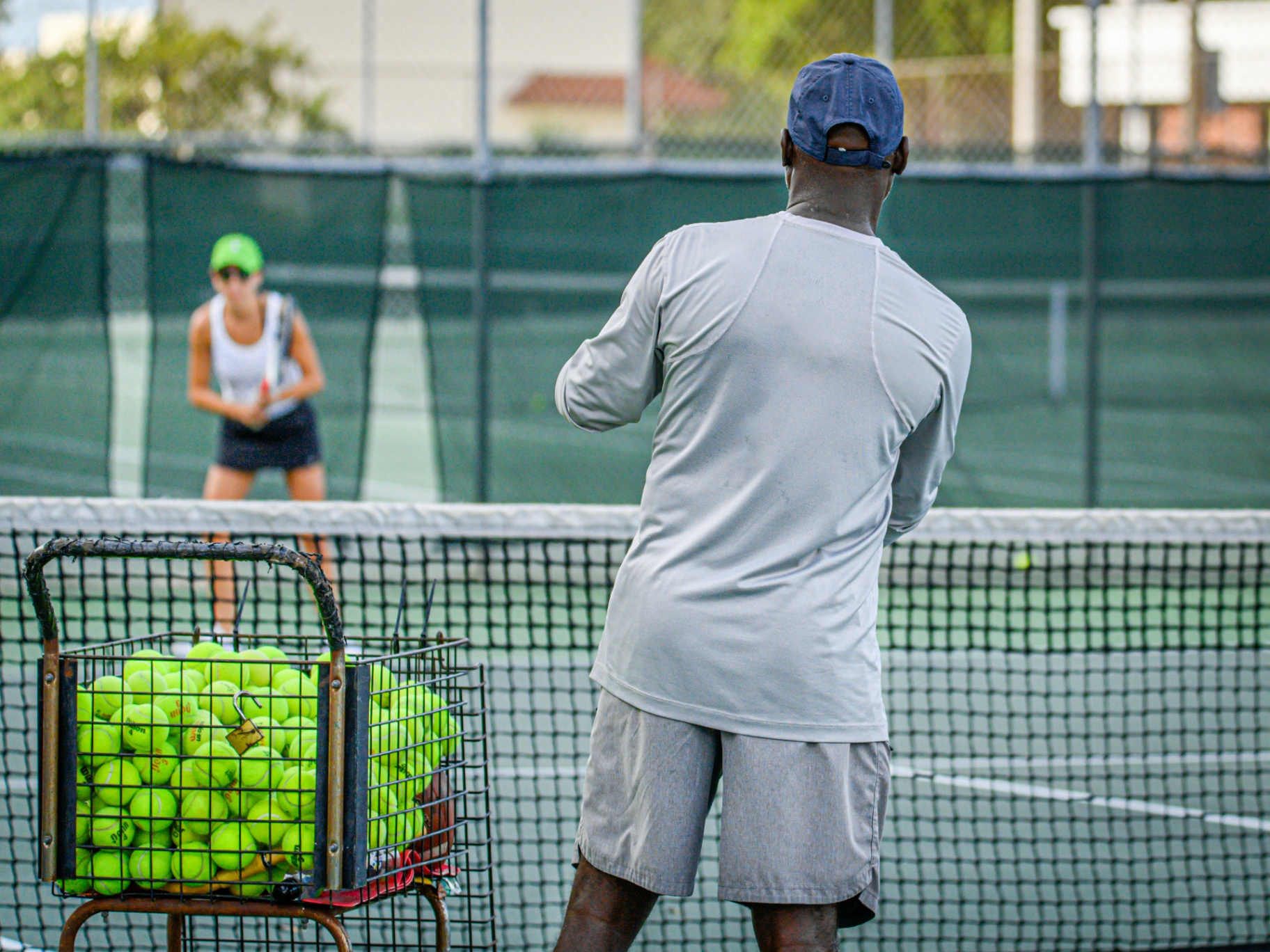 Outdoor tennis court representing the racquet sports communities TopSpin Digital serves